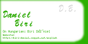 daniel biri business card